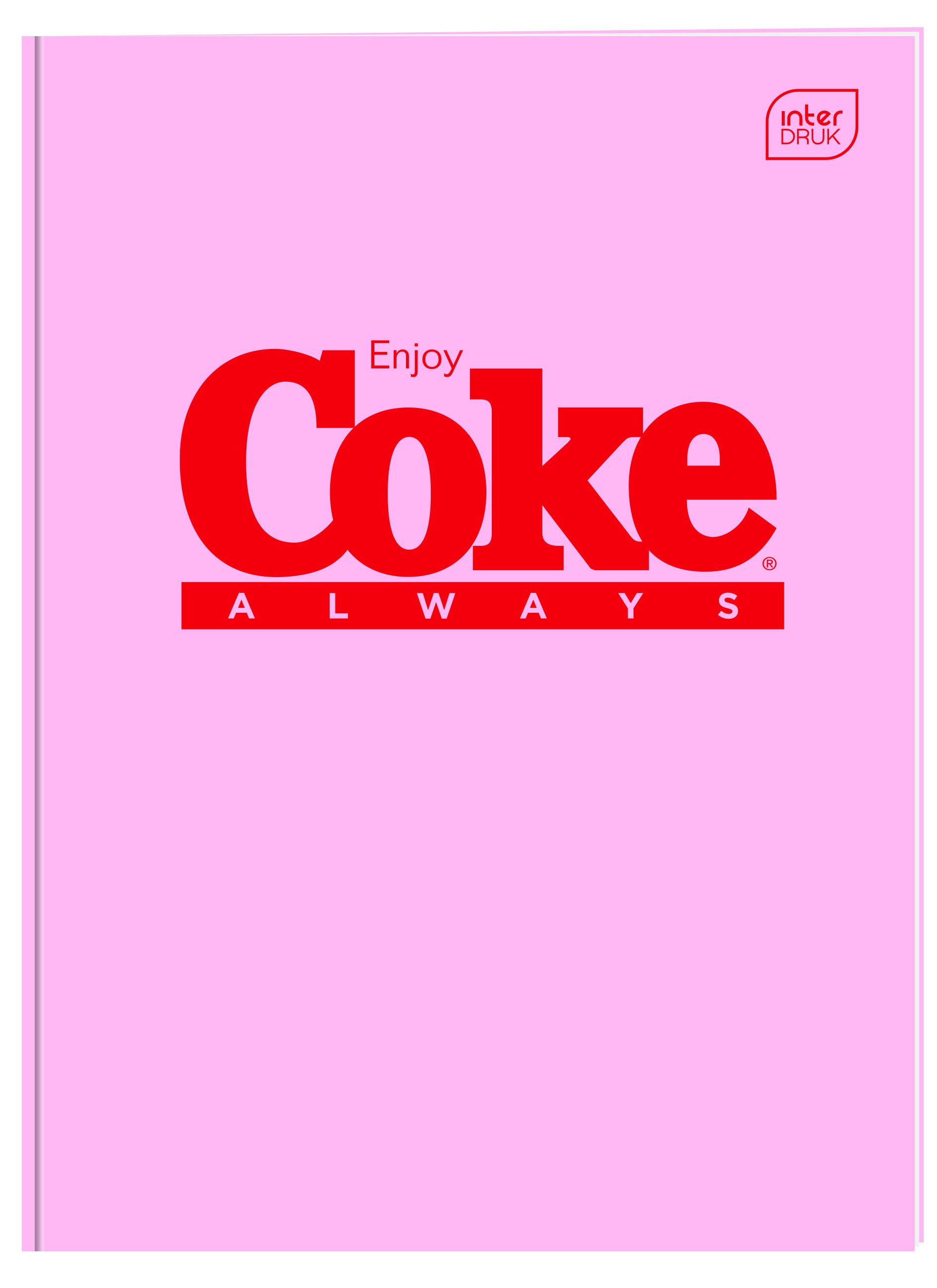 Zeszyt tematyczny Interdruk COCA COLA HYBRID A6 32k. 70g krata (do słówek)