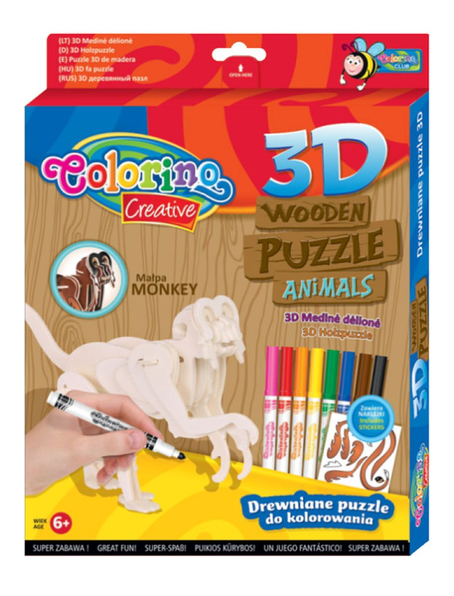 Puzzle Patio Colorino drewniane (32490)
