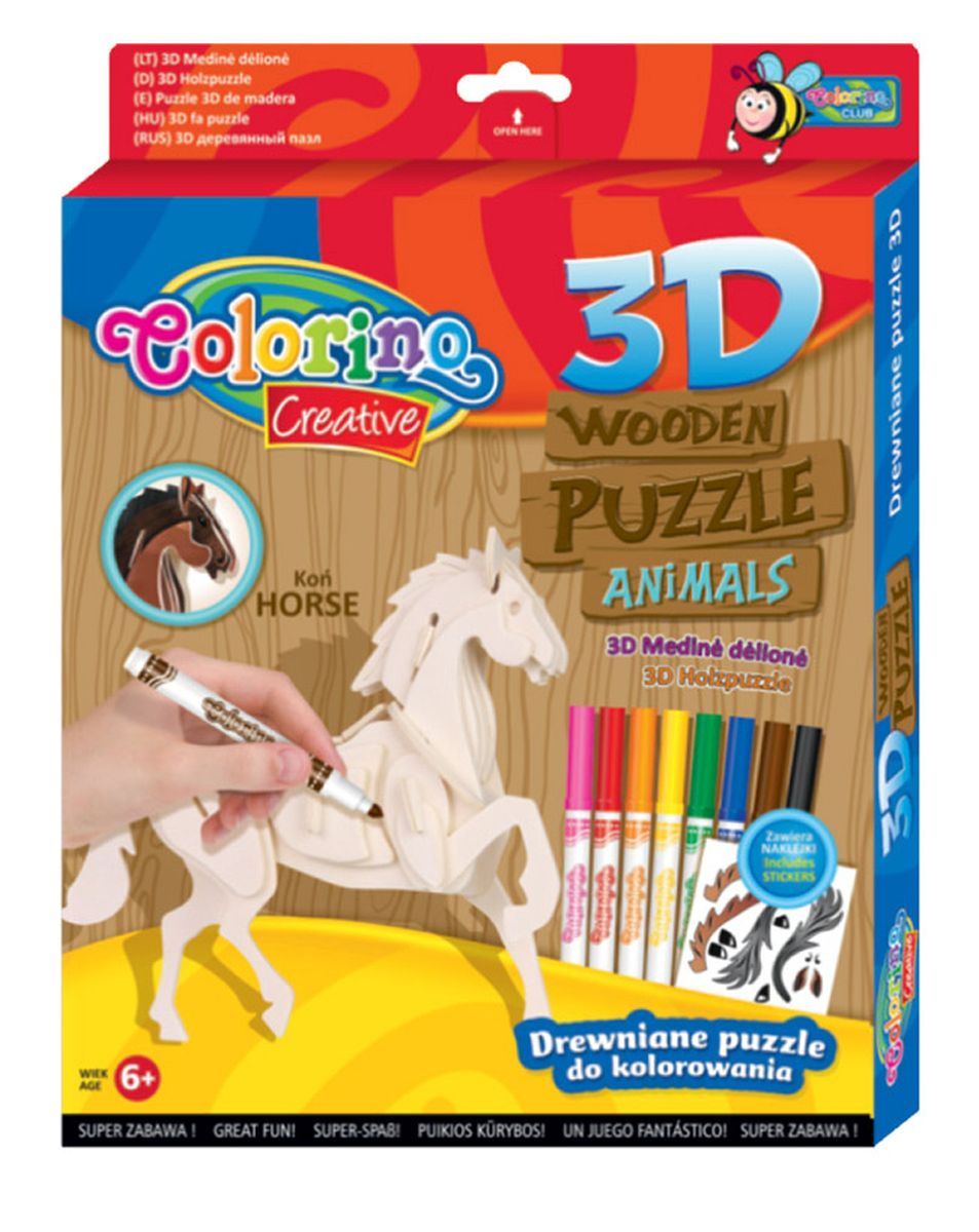 Puzzle Patio Colorino drewniane (32490)