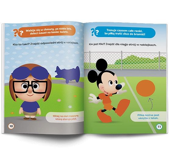 Książeczka edukacyjna Ameet Disney Maluch. Ubieranka. Kim jestem? (MUB 9201)