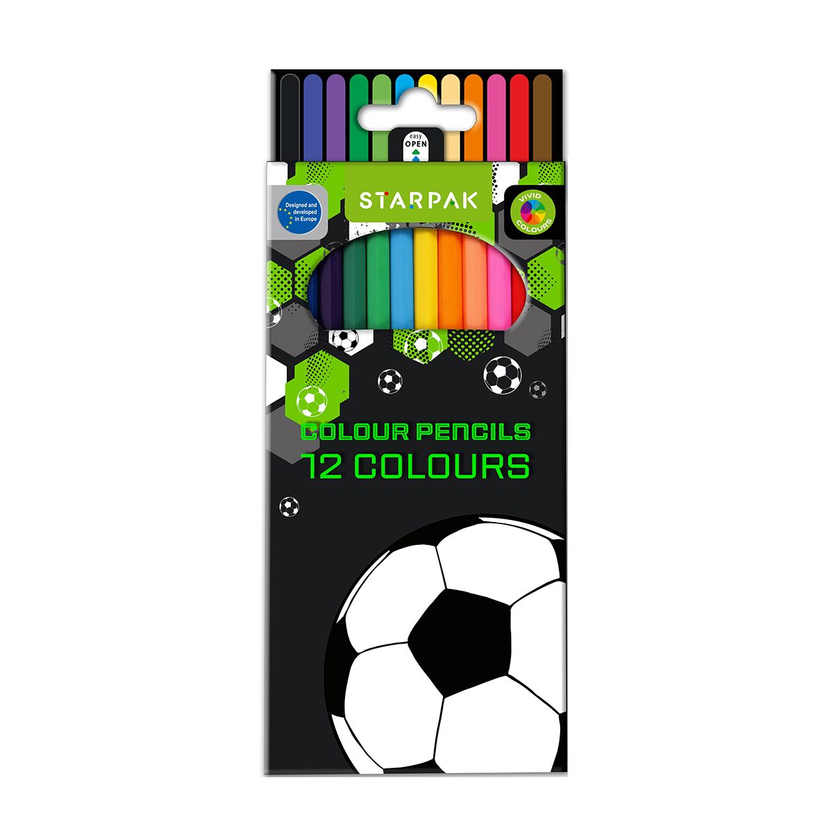 Kredki ołówkowe Starpak Football 12 kol. (553554)