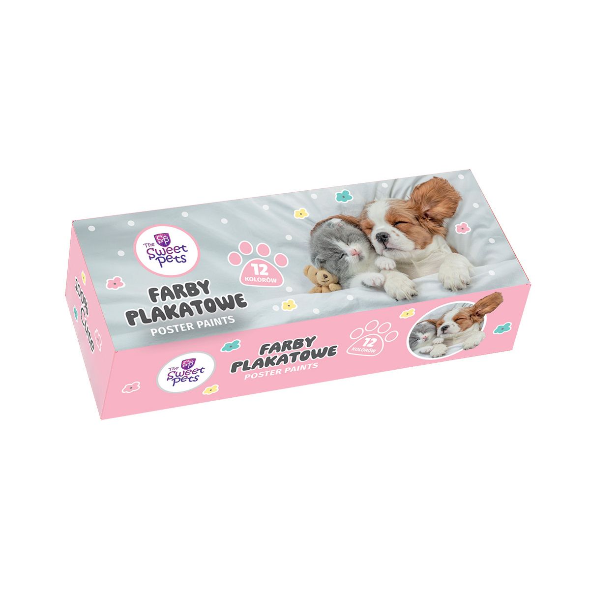 Farby plakatowe Beniamin The Sweet Pets kolor: mix 20ml 12 kolor. (2266)
