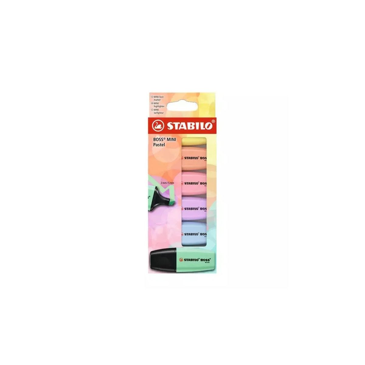 Zakreślacz Stabilo BOSS MINI PASTEL 6SZT mix 2-5mm (07/6-2-01)
