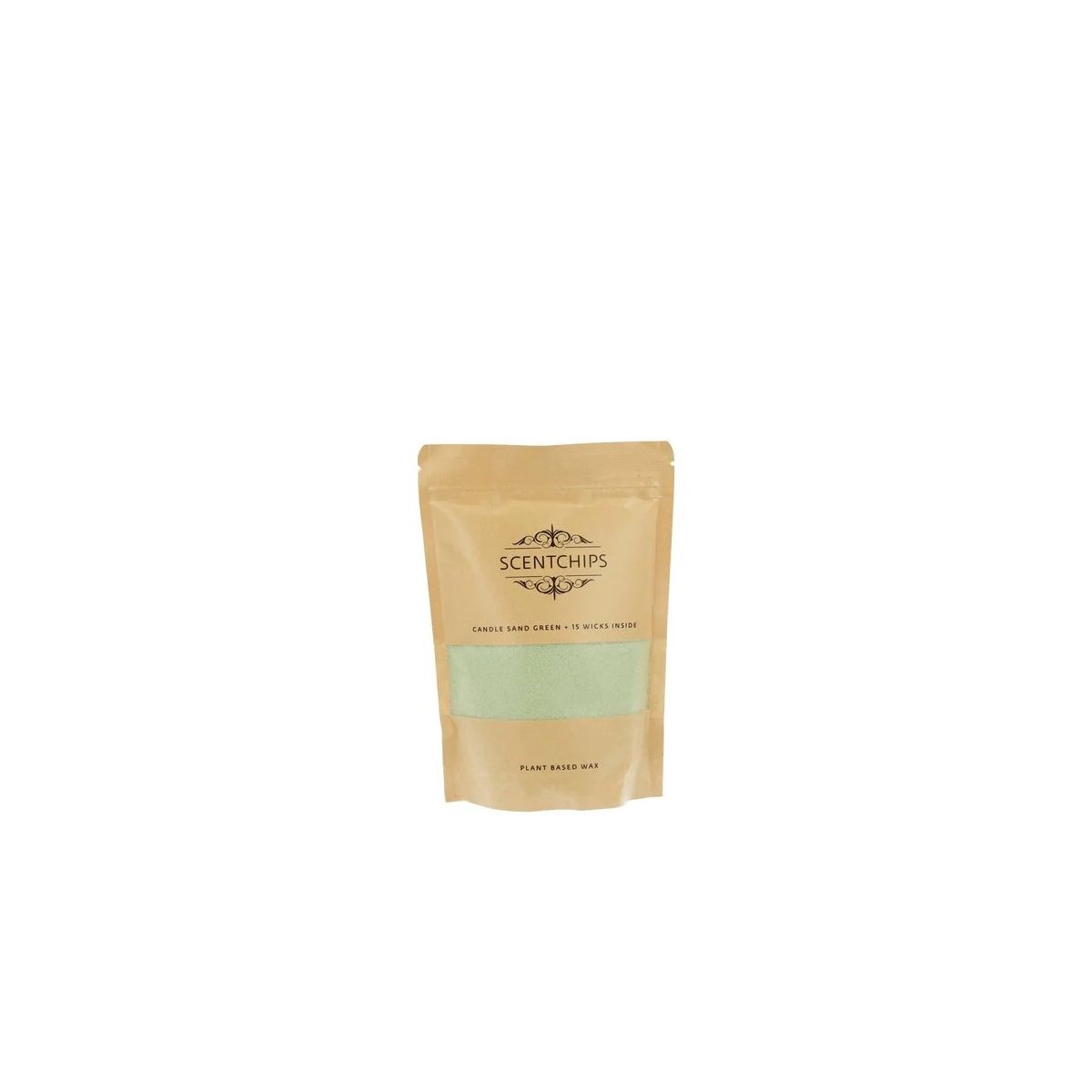 Świeca Pavoncella piaskowa 250g zielona (8716516204260)