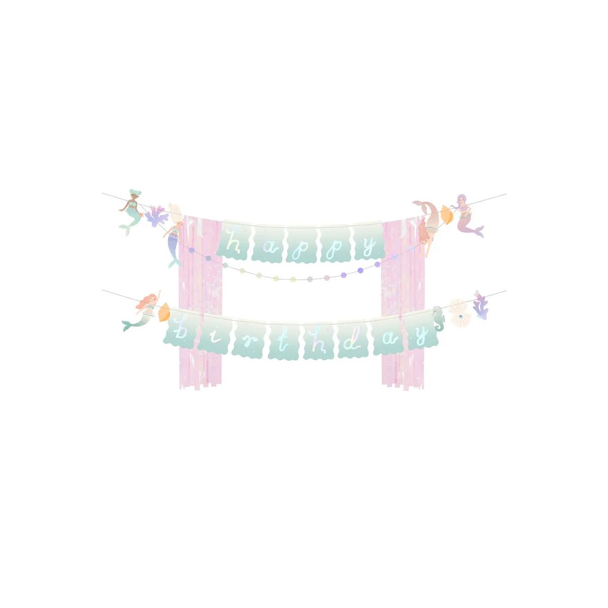 Baner Partydeco Happy Birthday Syrenka, 130x100cm (GRL123)