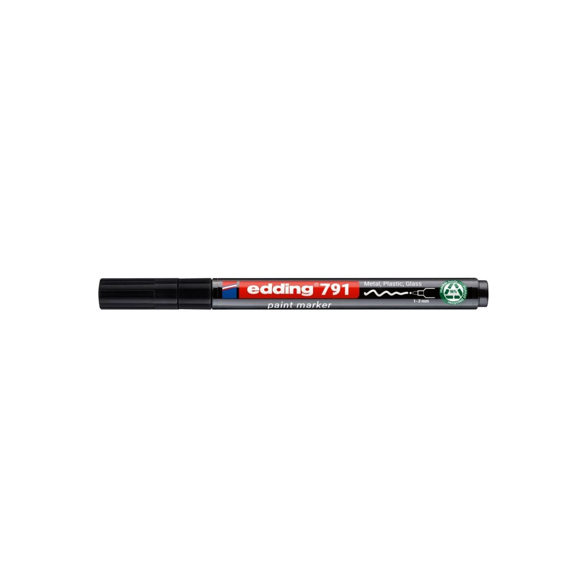 Marker olejowy Edding PCR E-791 czarny 1,0-2,0mm okrągła końcówka (ED-791PCR001)