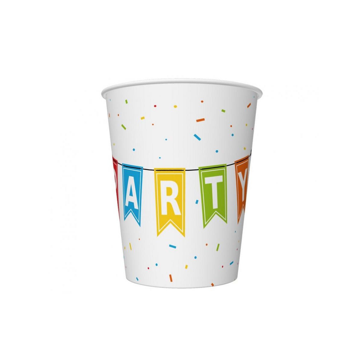 Kubek jednorazowy Godan Kolorowe Party papier 250ml (PM-KPA1)