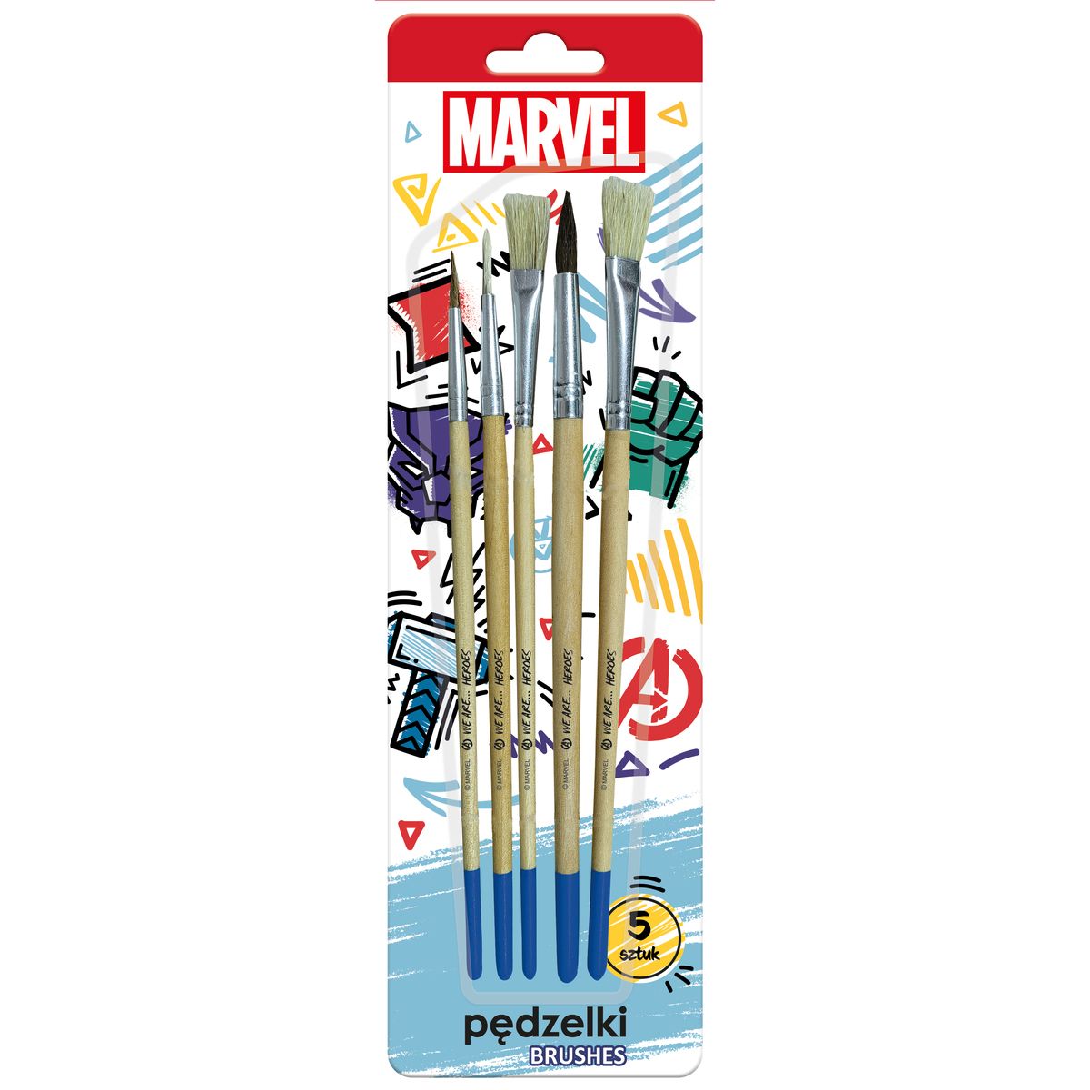 Pędzel Avengers z naturalnego włosia Rexus