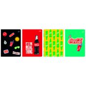 Zeszyt Interdruk COCA COLA MAT+UV A5 32k. 70g trzy linie