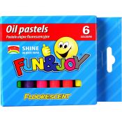 Pastele olejne Fun&Joy 6 kolorów fluo okrągłe &Oslash;10 mm (FJ-POF6)
