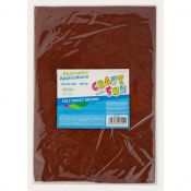 Ozdoba filcowa Craft with Fun 20x30x5szt brąz 20x30 (439311)