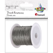 Drucik florystyczny Titanum Craft-Fun Series 0,45mm x 30m srebrny (PJ499)