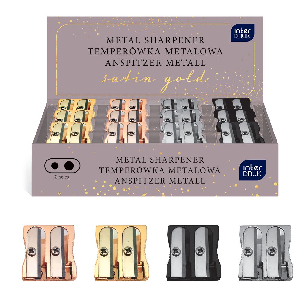 Temperówka Interdruk Satin Gold podwójna mix metal