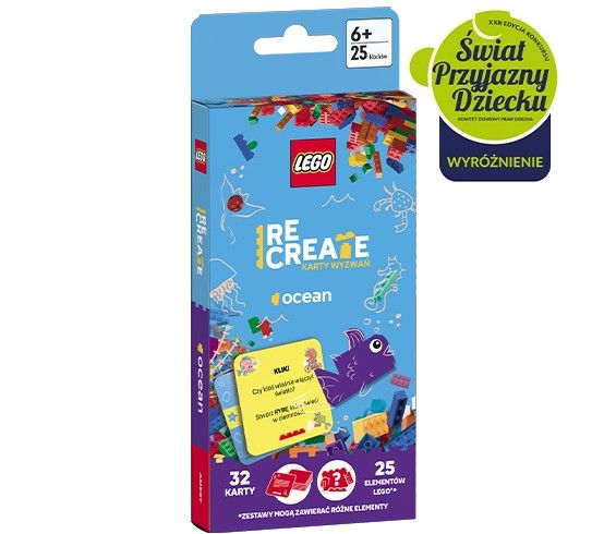 Książeczka edukacyjna Ameet LEGO® Recreate. Karty Wyzwań. Ocean (ACP 6605)