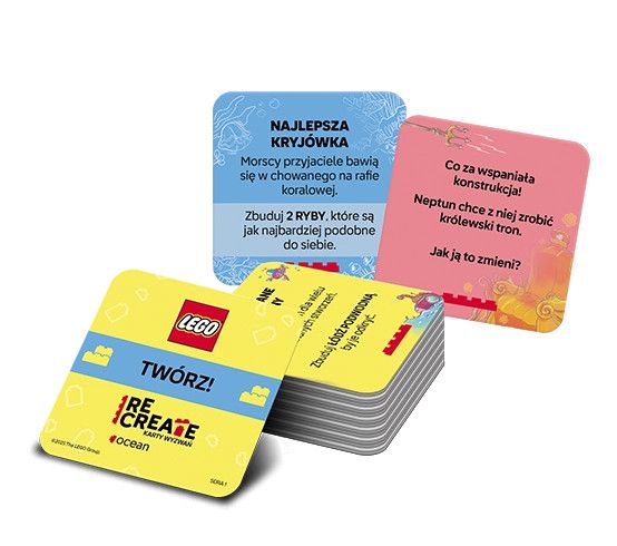 Książeczka edukacyjna Ameet LEGO® Recreate. Karty Wyzwań. Ocean (ACP 6605)