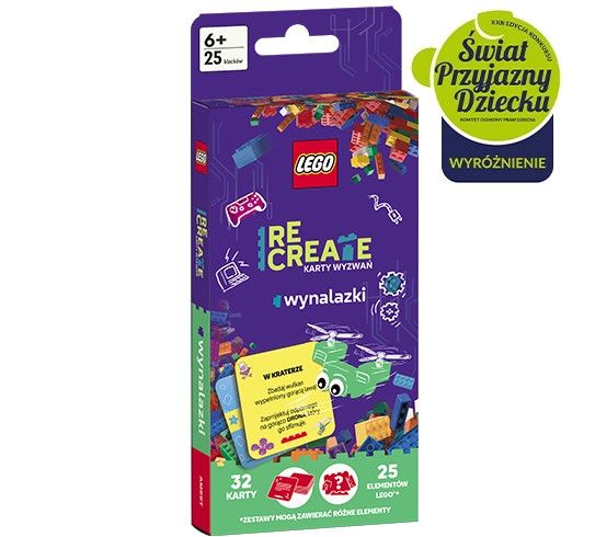 Książeczka edukacyjna Ameet LEGO® Recreate. Karty Wyzwań. Wynalazki (ACP 6608)