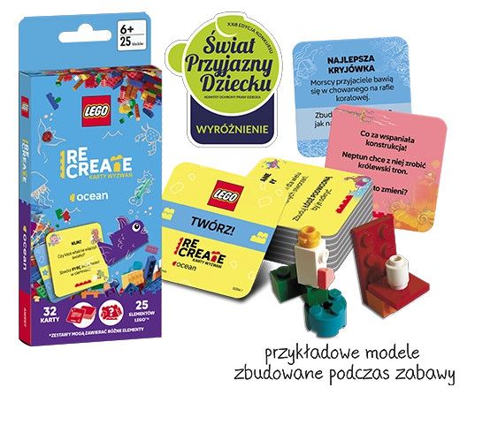 Książeczka edukacyjna Ameet LEGO® Recreate. Karty Wyzwań. Ocean (ACP 6605)